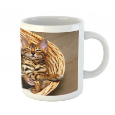 Bengal Cats in Basket Mug