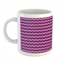 Zigzag Motif Stripes Mug