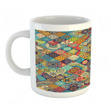 Checkered Folk Mug