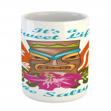 Words Hibiscus Mug