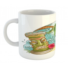 Cartoon Beach Mug