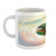 Vibrant Planet Continents Mug