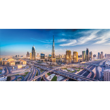 Panoramic Dubai Traffic Mug