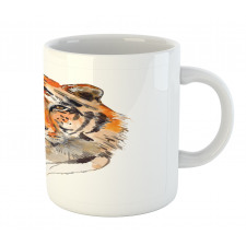 Calm Stare Watercolor Art Mug