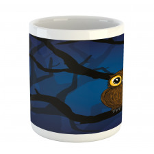 Owl on Tree Branch Mug