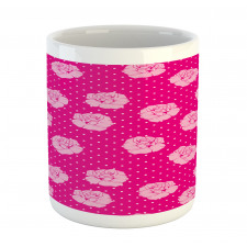 Vintage Roses Love Dot Mug