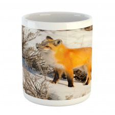 Red Fox in Snowy Nature Mug