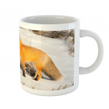 Red Fox in Snowy Nature Mug