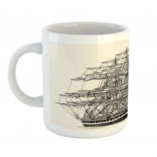 Sail Boat Vintage Mug