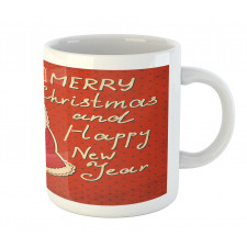 Santa and Yellow Bird Mug