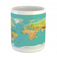 World Geography Continents Mug