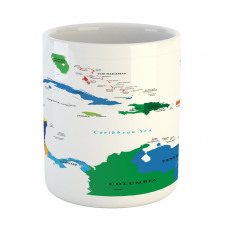 Central America Islands Mug