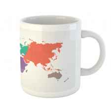 World Global Continents Mug