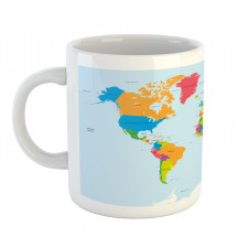 Colorful Political World Mug