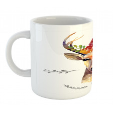 Watercolor Deer Rustic Mug