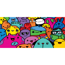 Colorful Doodle Monsters Mug