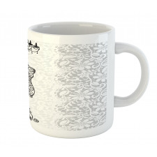 Monochrome Design Swirl Mug