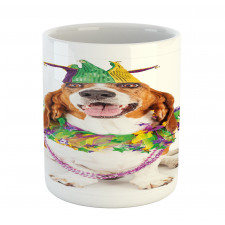 Happy Dog Jester Hat Mug