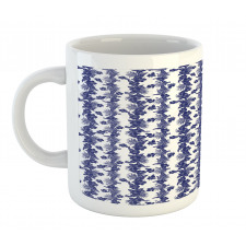 Blue and White Hibiscus Mug