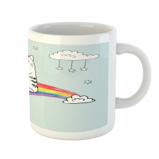 Rainbow Words Art Mug