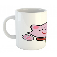 Pink Maneki Neko Mug