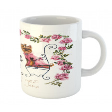 Terrier in Pink Dress Mug