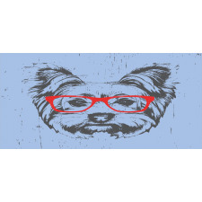 Fun Portrait Red Glasses Mug