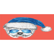 Blue Santa Hat Funny Mug