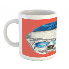 Blue Santa Hat Funny Mug