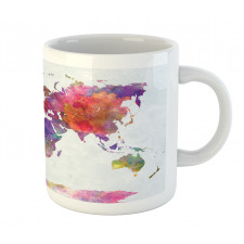 Colorful World Map Mug