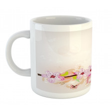 Floral Art Butterflies Mug