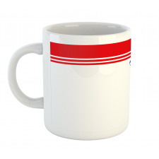 American Flag Colors Bird Mug