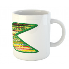 K Green Childish Fun Mug