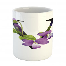 Viola Sororia Flower Mug