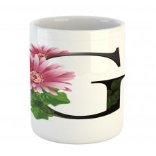 Gerbera Blossom G Font Mug