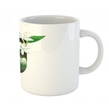 Abstract Jasmine and J Mug