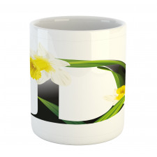 D Silhouette Daffodils Mug