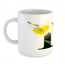 D Silhouette Daffodils Mug