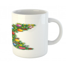 Tree Font Xmas Mug