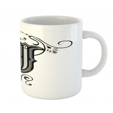 Noble Royal Initials J Mug