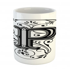 Floral Essence Initial Mug