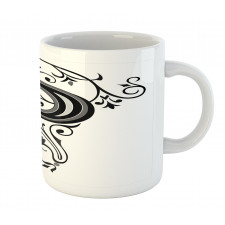 Floral Essence Initial Mug