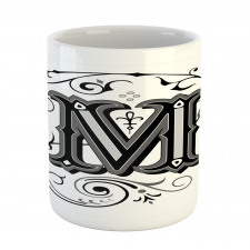 Eastern Abstract M Mug