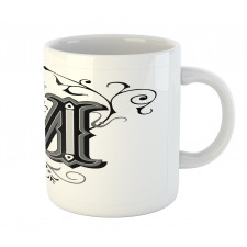 Eastern Abstract M Mug