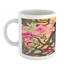 Kraken Roses Leaves Mug