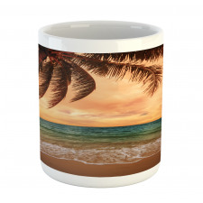 Exotic Seascape with Palm Mug