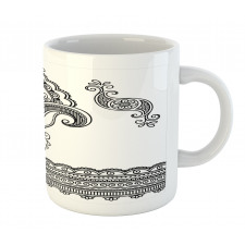 Floral Pattern Doodle Ornate Mug