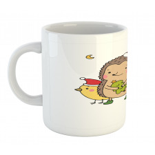 Cartoon Bird and Tree Mug