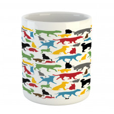 Colorful Cats and Dogs Mug