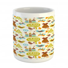 Cats Birds Butterfly Mug